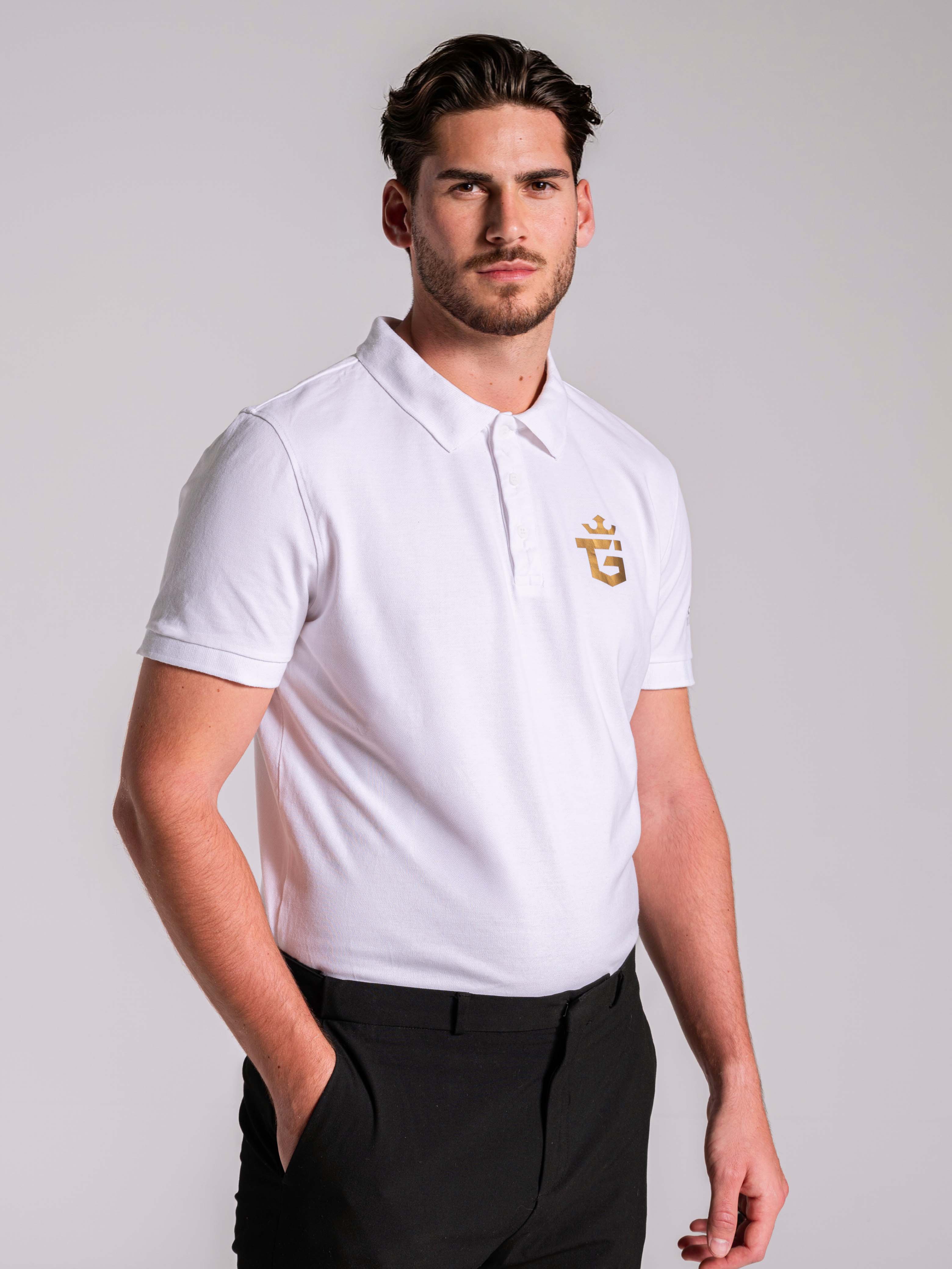 TGI Polo Shirt Men White | GTRIX