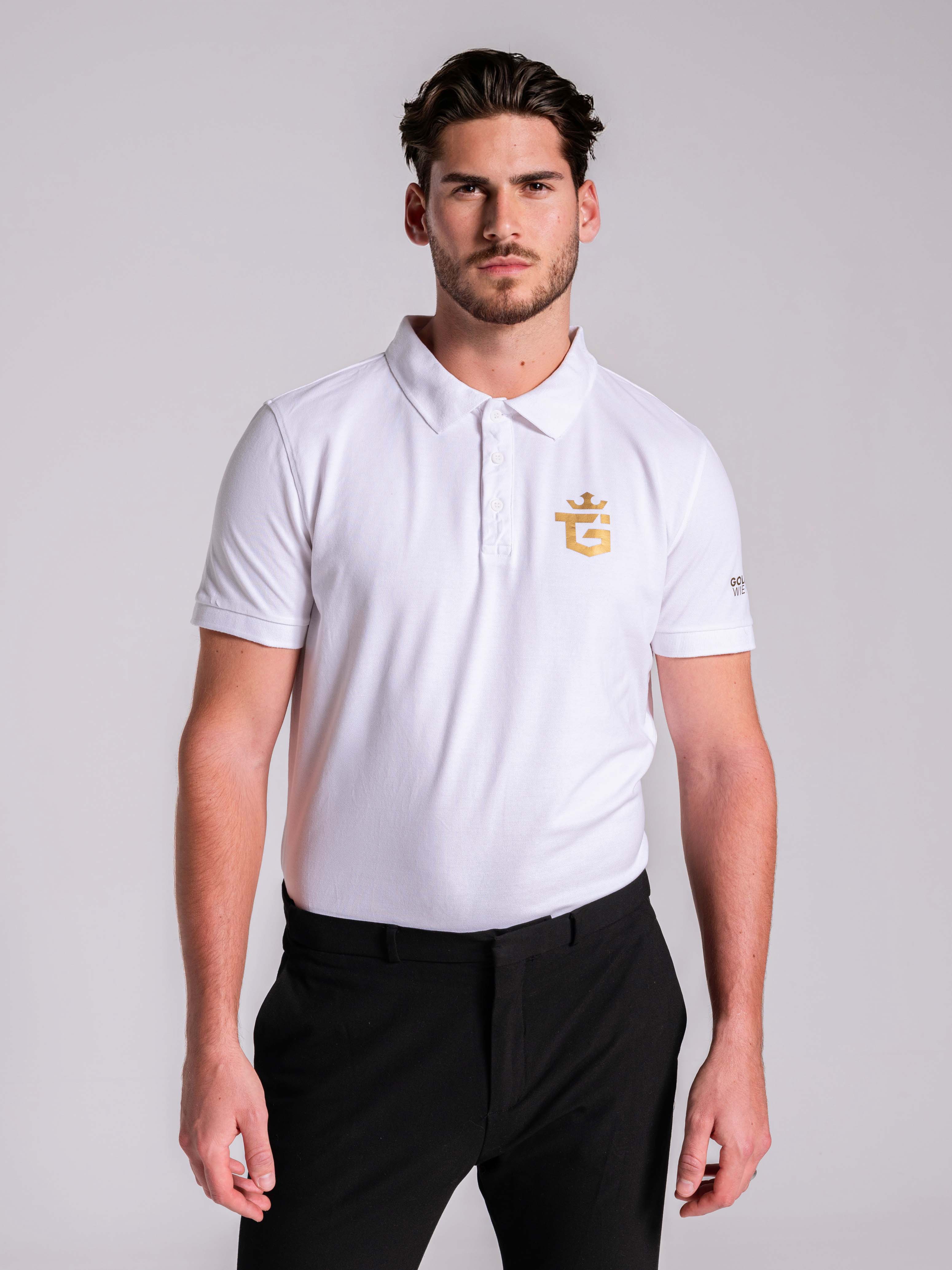 TGI Polo Shirt Men White | GTRIX